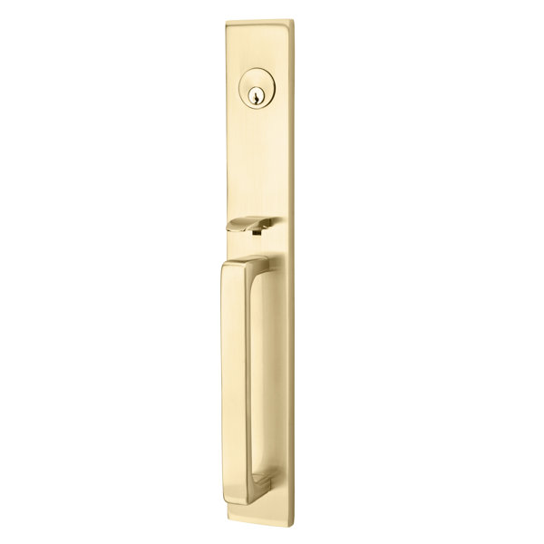 Emtek Lausanne Single Cylinder Keyed Entry Handleset & Reviews | Wayfair